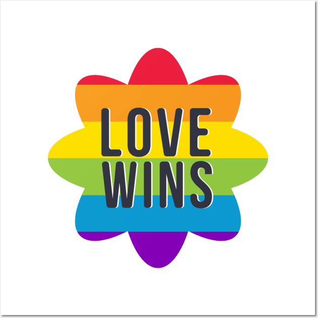 Love Wins LGBTQ Wall Art by MajorCompany